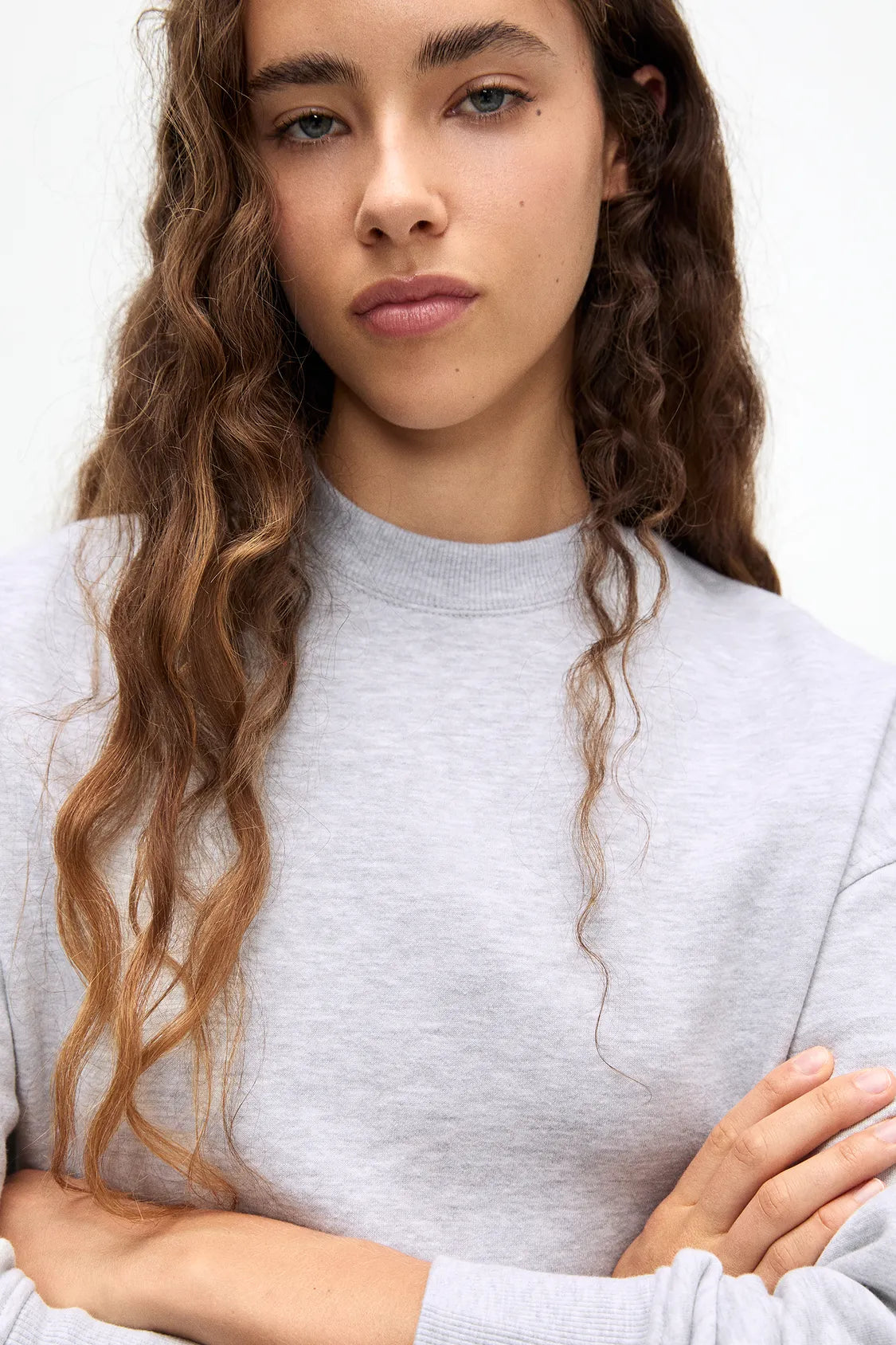 Basic Grey Fleece Sweatshirt - Sohu Lifestyle