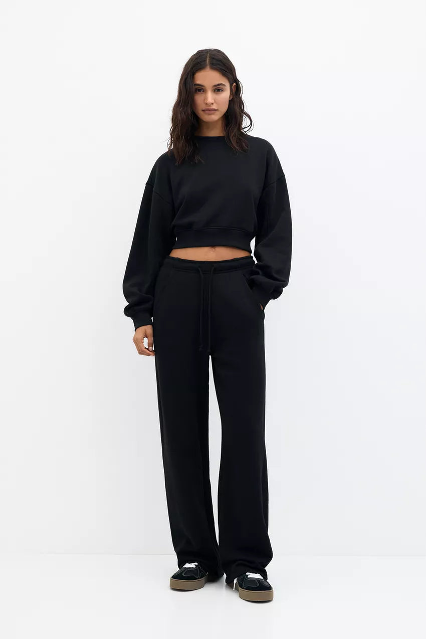 P&B Wide leg trouser & 90's T-Shirt Set - Sohu Lifestyle