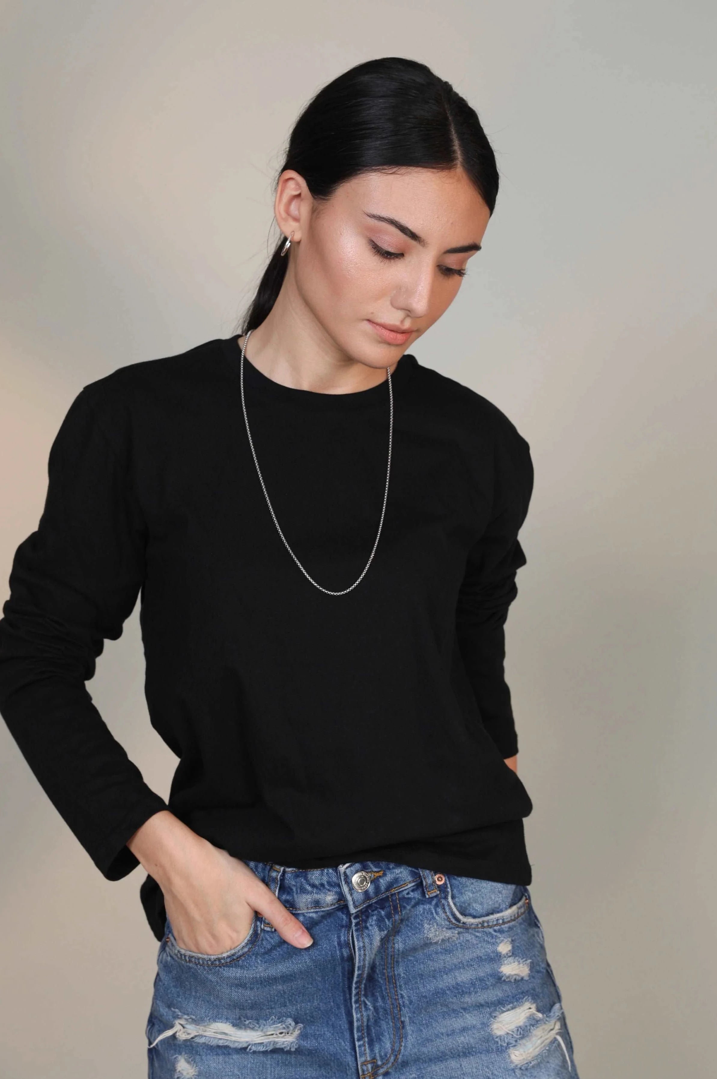 P&B Bold Black Full Sleeve Shirt - Sohu Lifestyle