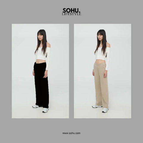 Pack of 2 Teranova Wide Leg Trouser - Sohu Lifestyle