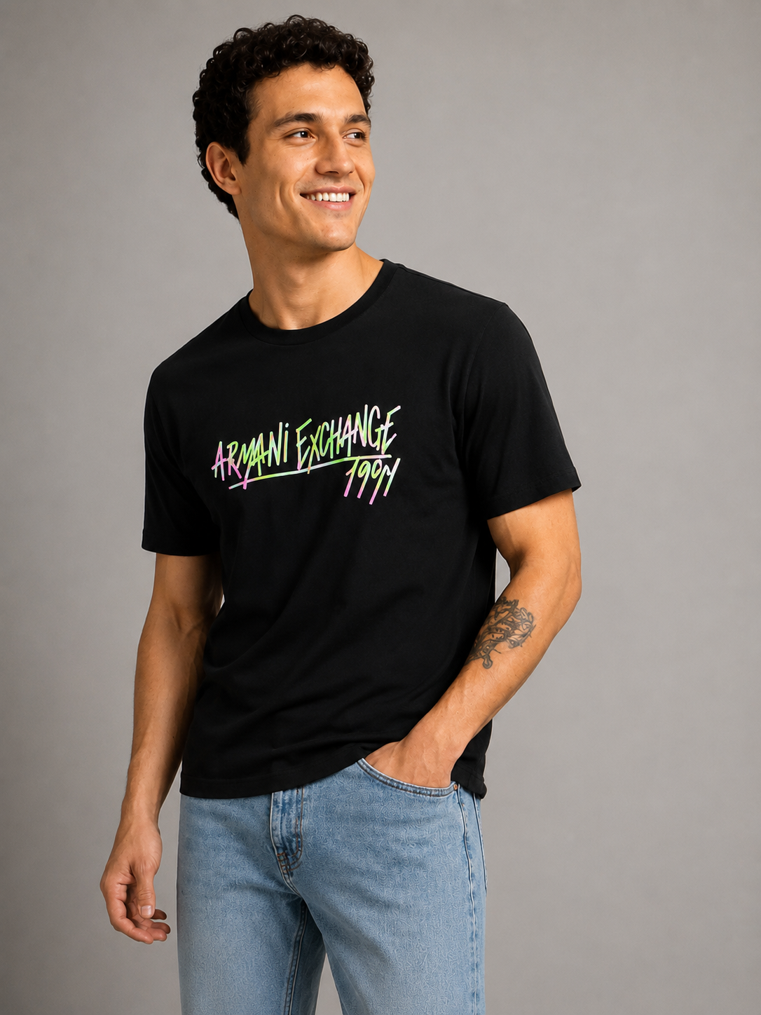 AIX 1991 Signature Graphic T-Shirt (Black) - Sohu Lifestyle