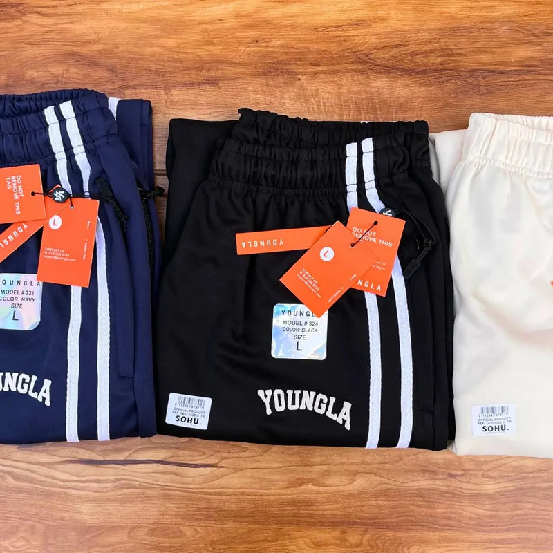 YOUNGLA Flagship Interlock Shorts (White) - Sohu Lifestyle