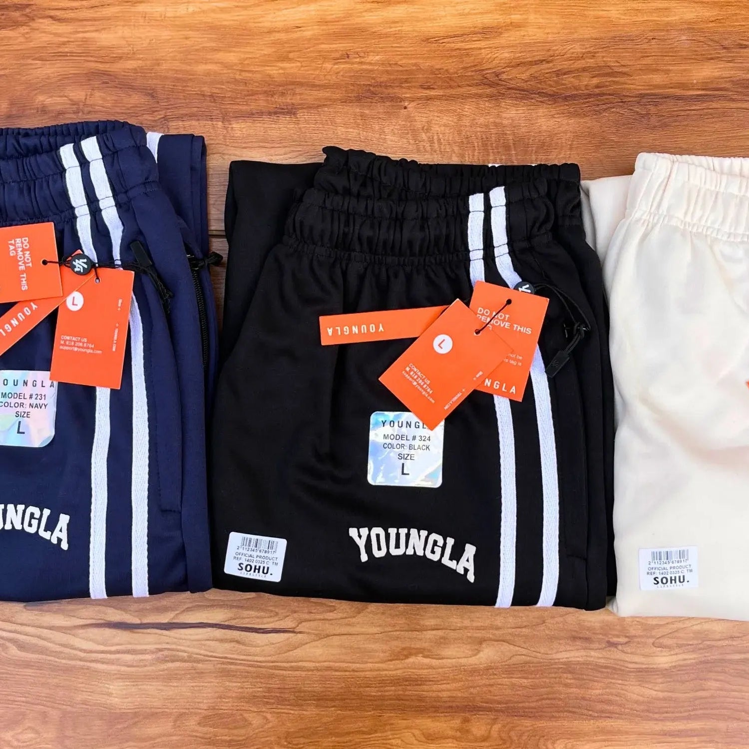 Pack of 2 YOUNGLA Flagship Track Pants - Sohu Lifestyle
