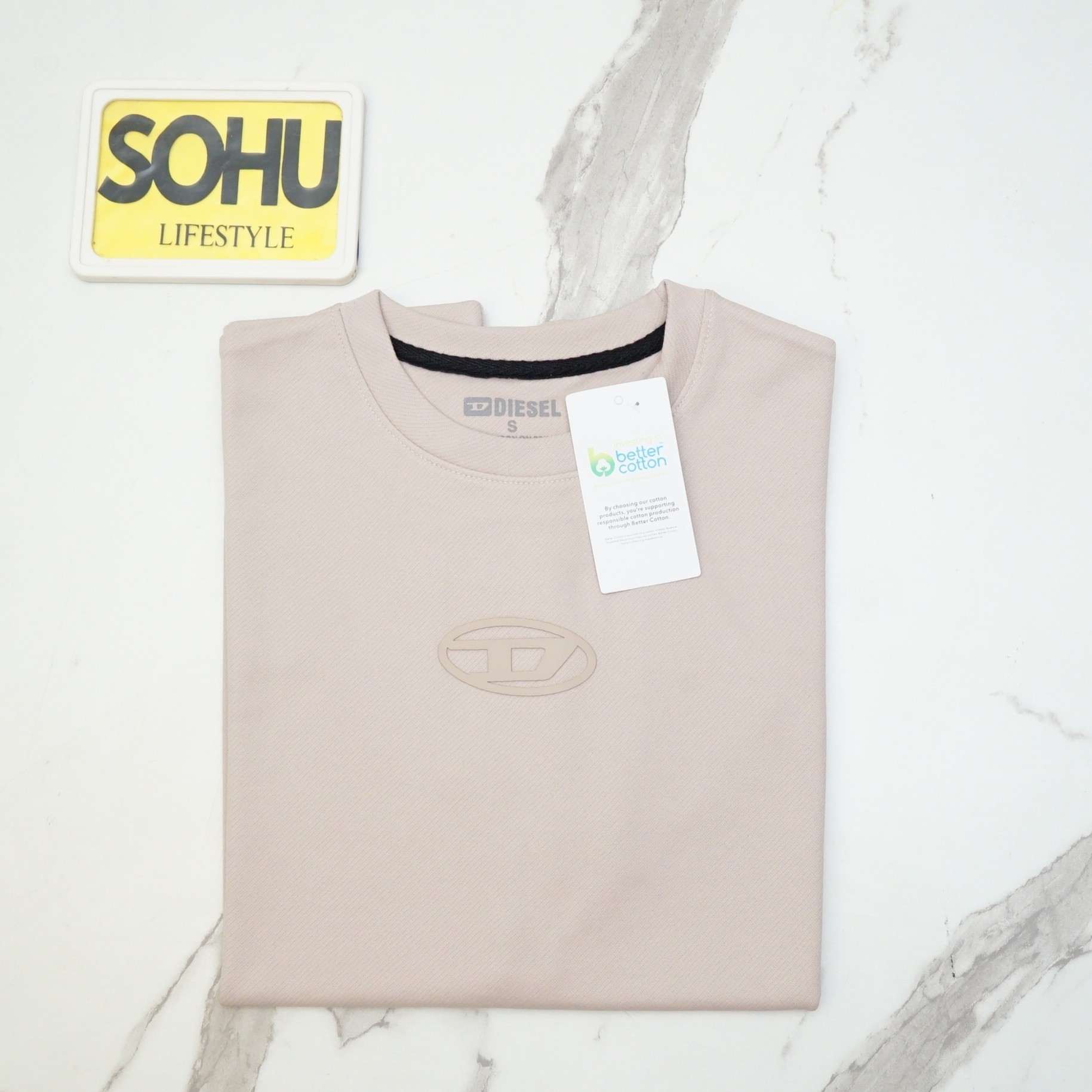 Diesel Oversized T-Shirt (Beige) - Sohu Lifestyle