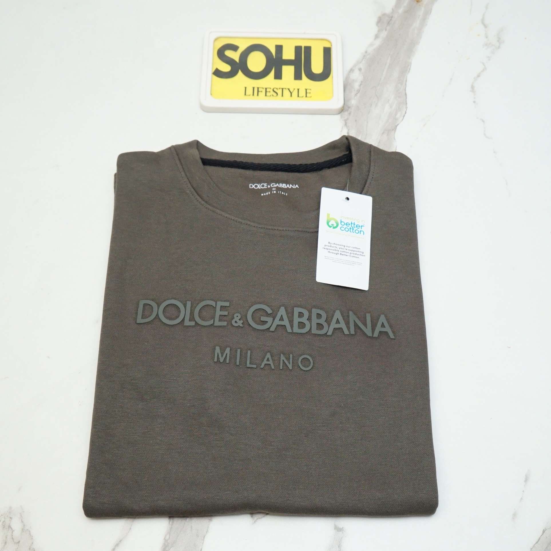 D&G Milano Oversized T-Shirt (Olive Green) - Sohu Lifestyle