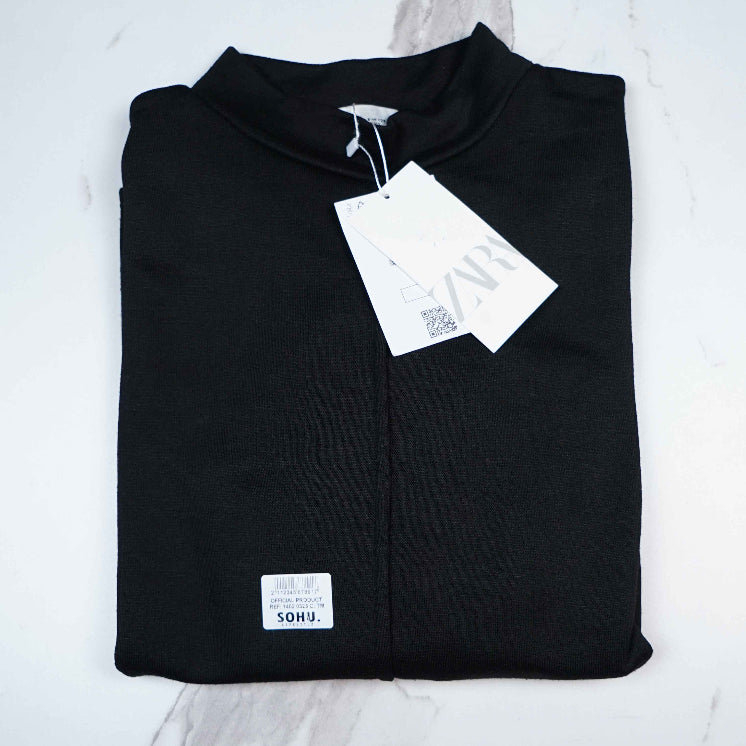 Summer Nicole French Terry Co-ord Set (Bold Black) - Sohu Lifestyle