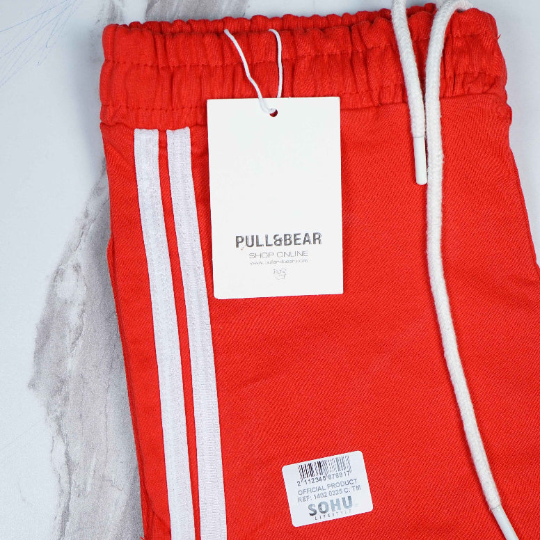 P&B Red Wide Leg Gossip Pants - Sohu Lifestyle