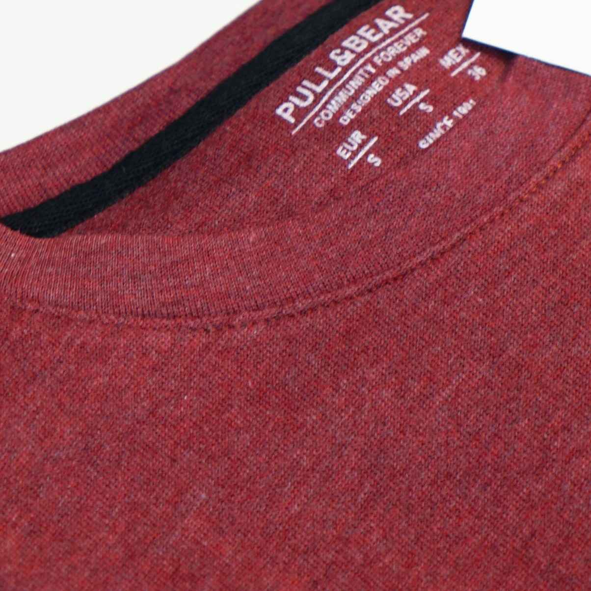 Pull&Bear Oversized T-Shirt For Men (Red) - Sohu Lifestyle