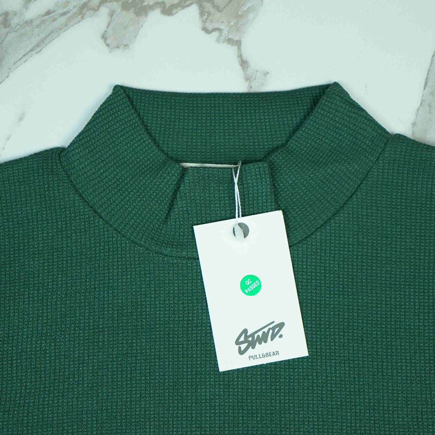 Full Sleeve Rib Shirt (Green) - Sohu Lifestyle