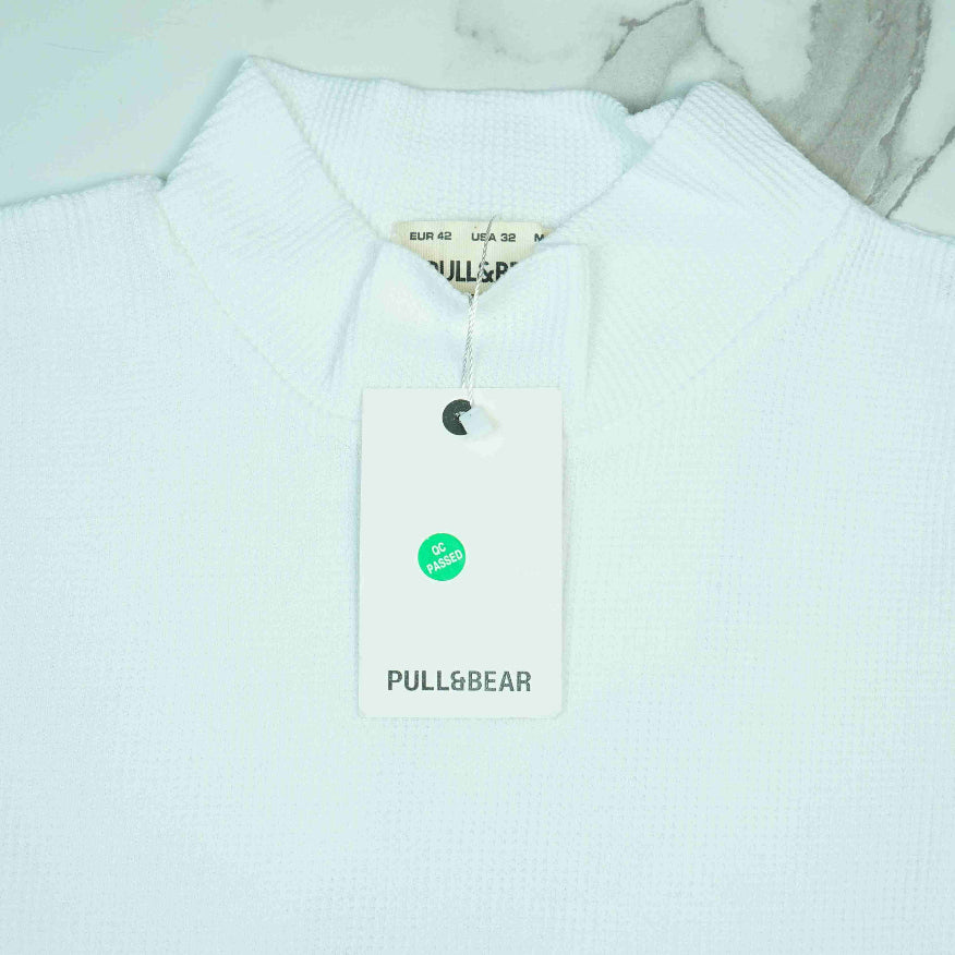 Full Sleeve Rib Shirt (White) - Sohu Lifestyle