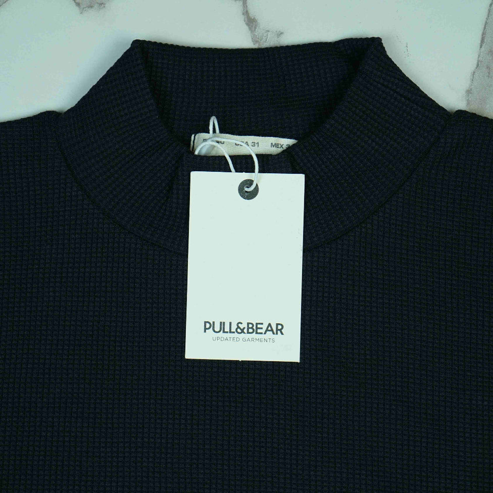 Full Sleeve Rib Shirt (Black) - Sohu Lifestyle