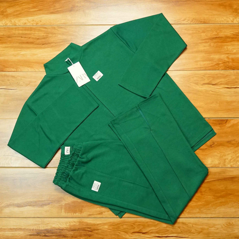 Summer Nicole French Co-ord Set (Green) - Sohu Lifestyle