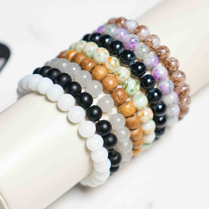 Pack Of 8 Stone Beaded Bracelet - Sohu Lifestyle