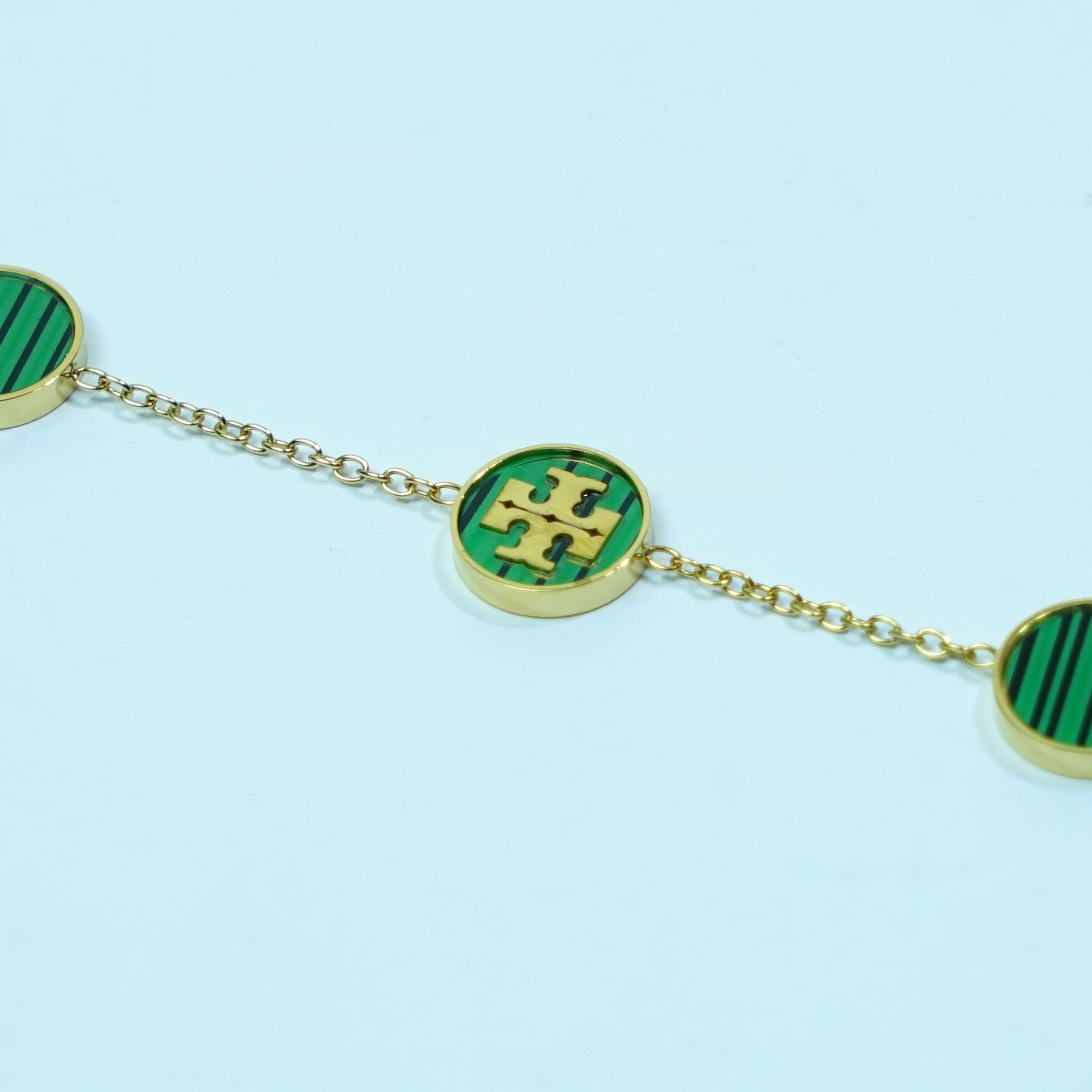 The Malachite Monogram Station Bracelet - Sohu Lifestyle