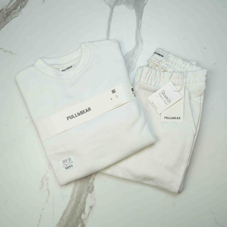 P&B Girls Tracksuit (White) - Sohu Lifestyle