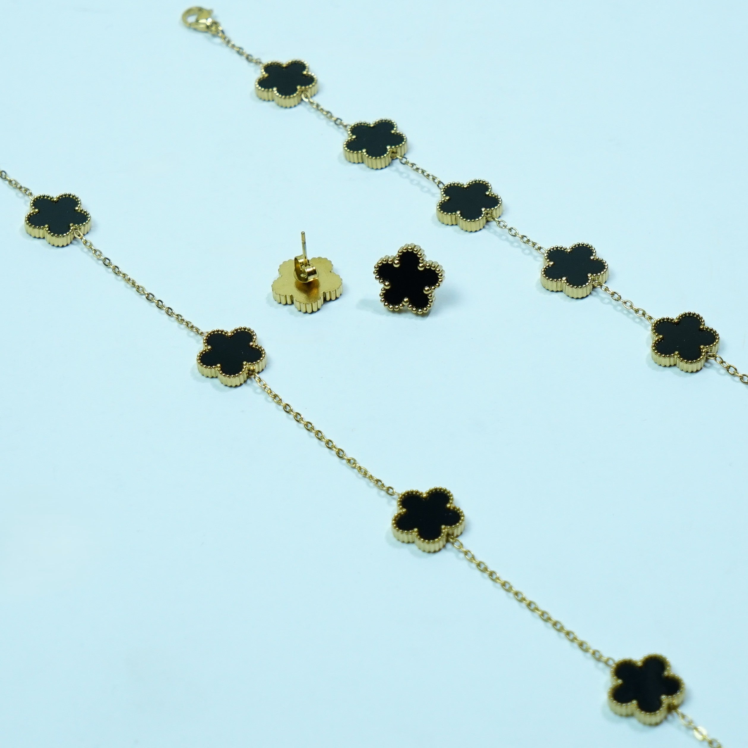 The Black Onyx Clover Set - Sohu Lifestyle