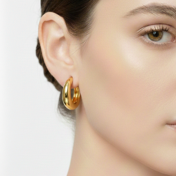 The Gilded Crescent Hoops - Sohu Lifestyle
