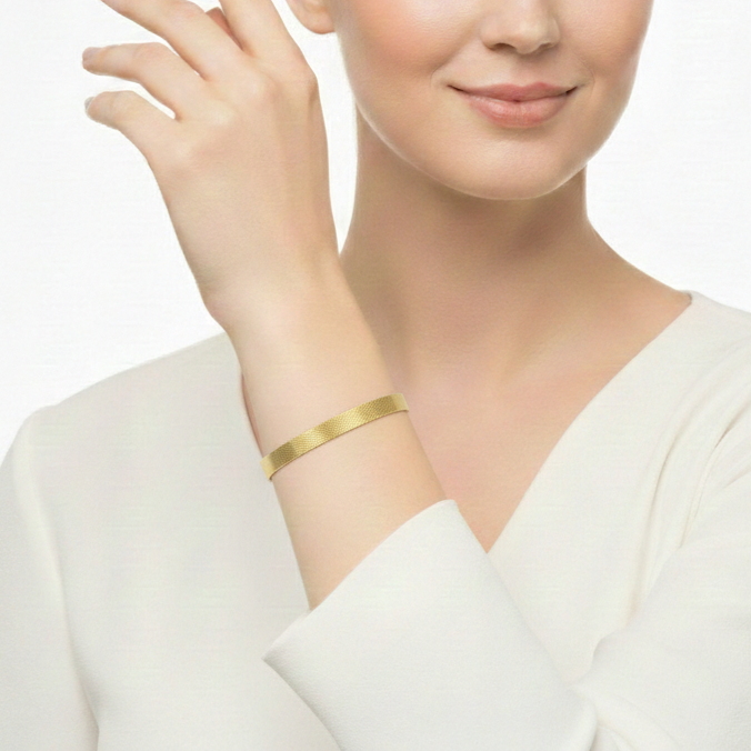 The Gilded Mesh Ribbon Bracelet - Sohu Lifestyle