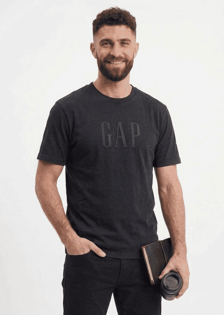 GAP Oversized T-Shirt For Men (Black) - Sohu Lifestyle
