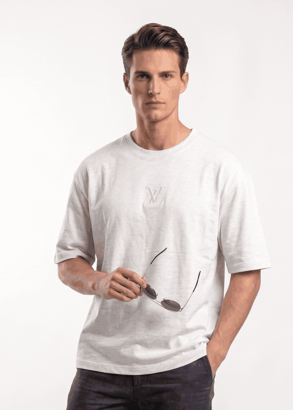 LV Embroidered T-shirts for Men - Sohu Lifestyle