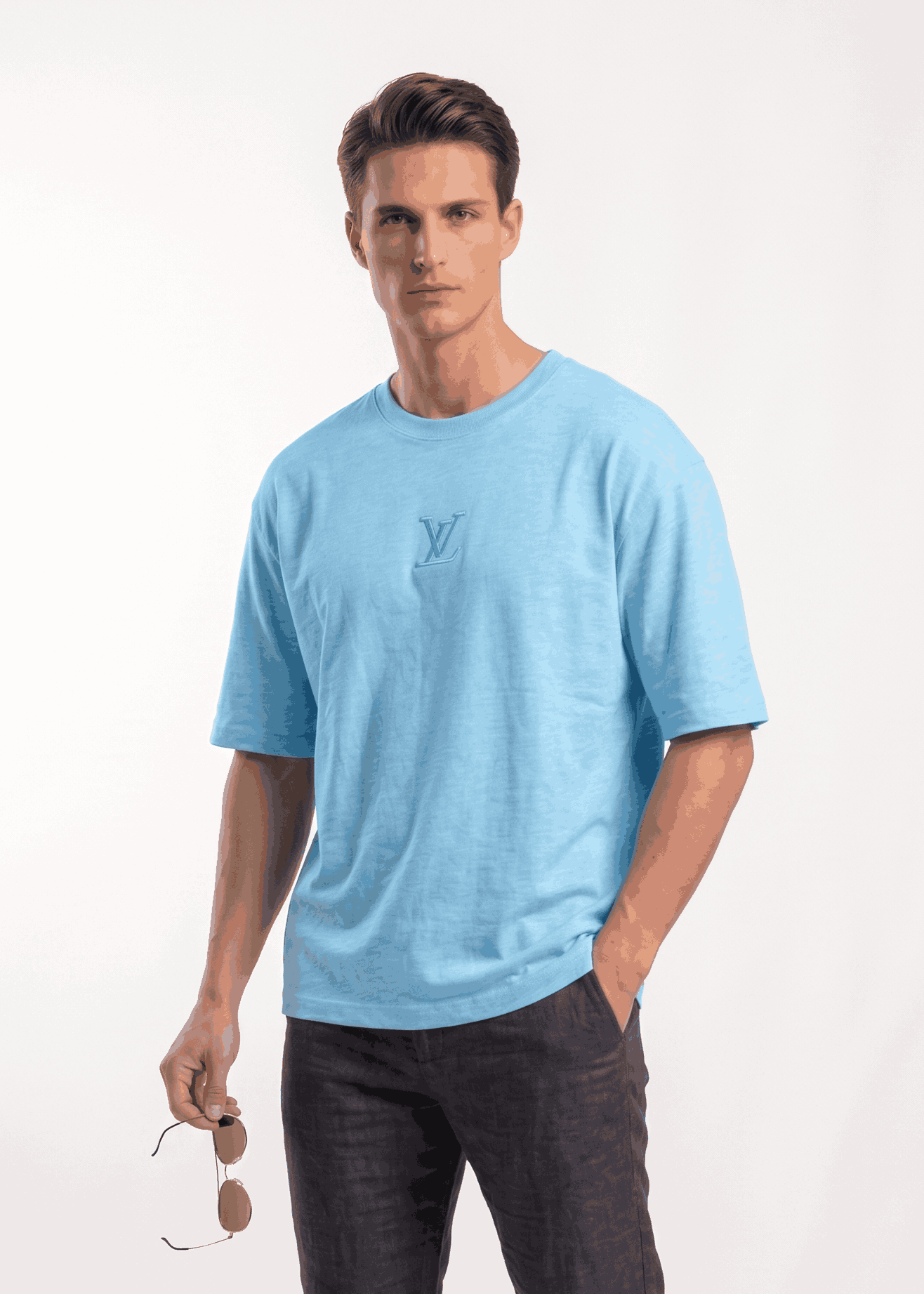 LV Embroidered T-shirts for Men - Sohu Lifestyle