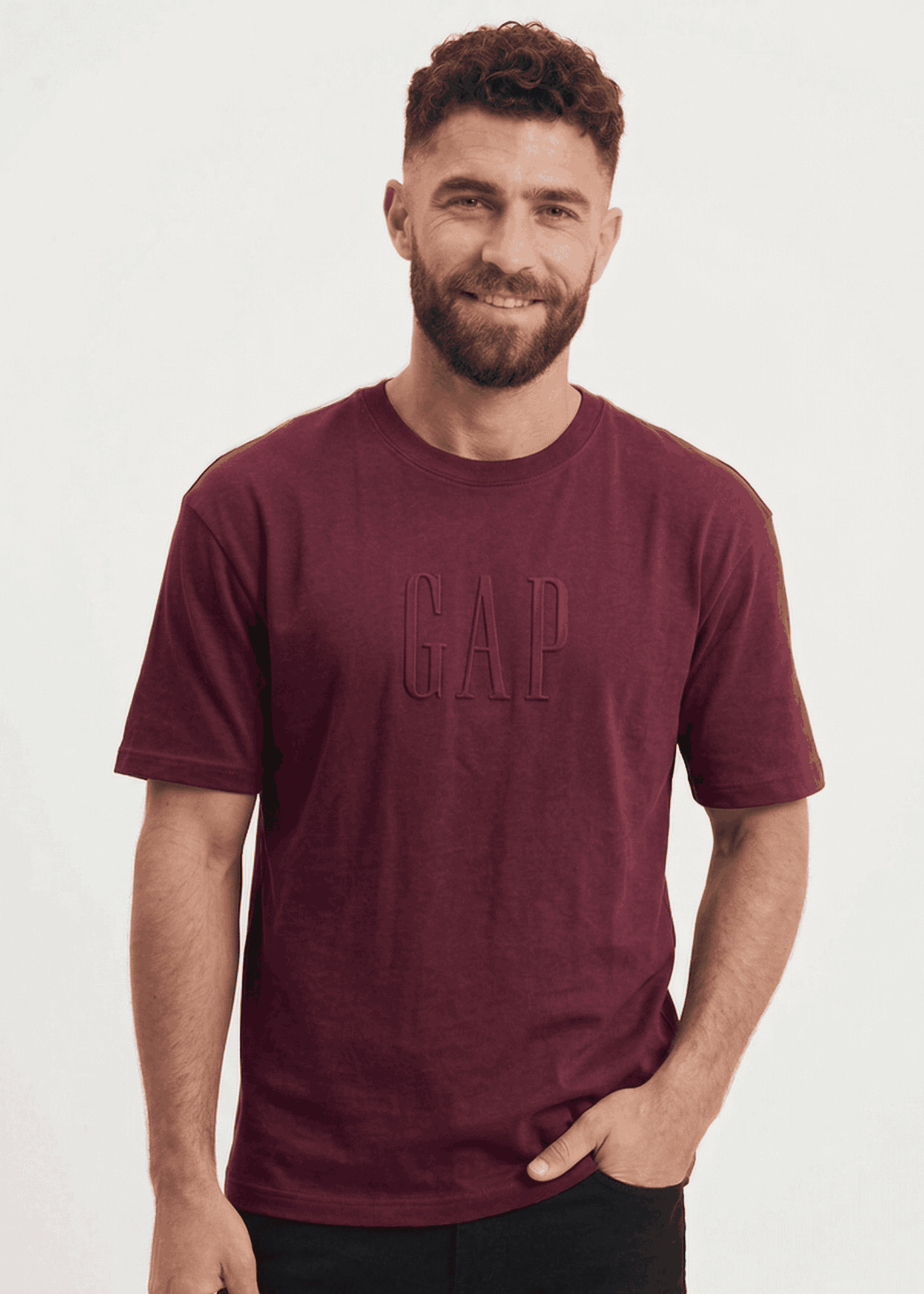 GAP Oversized T-Shirt For Men (Wine) - Sohu Lifestyle