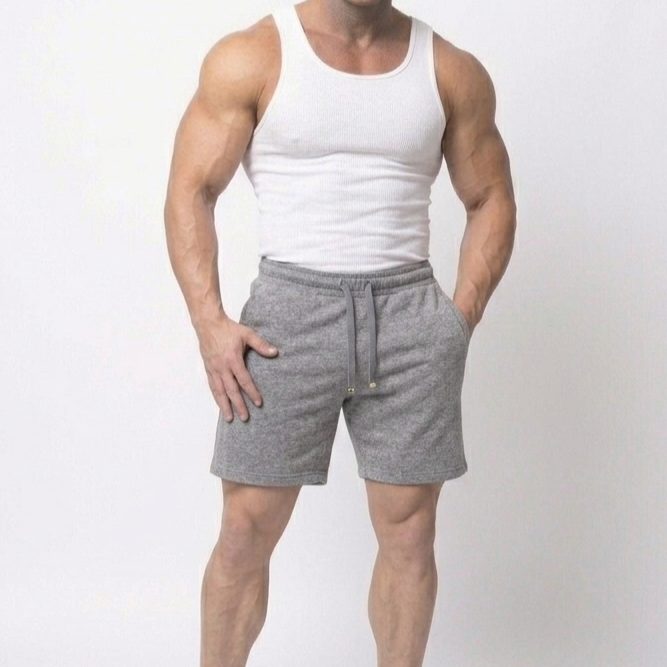 P&B Relax-fit Shorts (Heather Grey) - Sohu Lifestyle