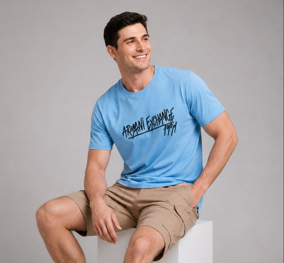 AIX 1991 Signature Graphic T-Shirt (Sky Blue)