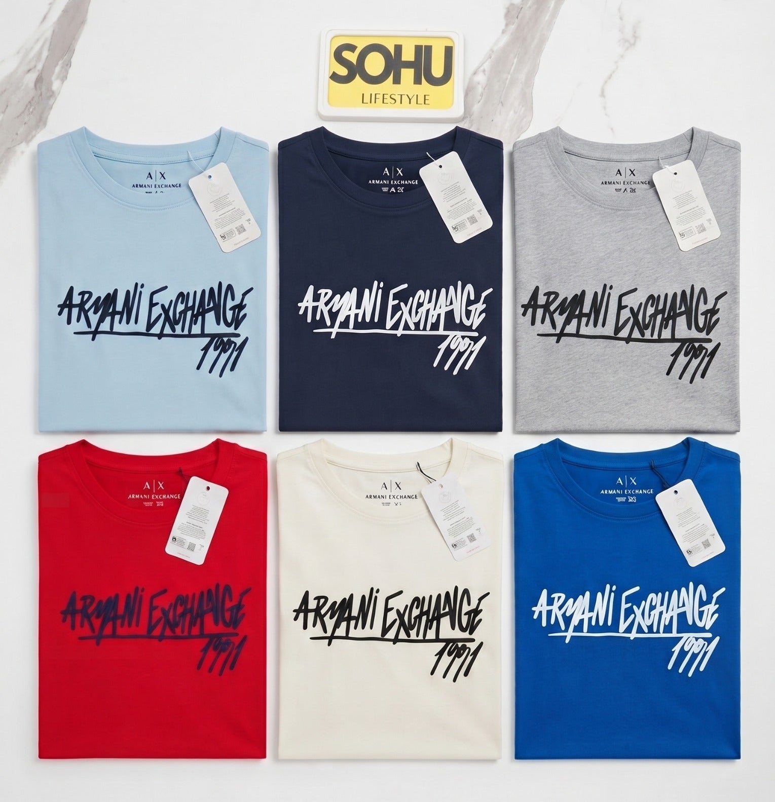 AIX 1991 Signature Graphic T-Shirt (Sky Blue)