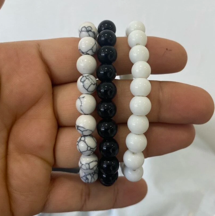 Pack of 3 Stone Beaded Bracelets - Sohu Lifestyle