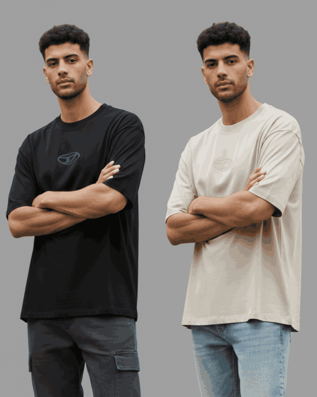 Pack Of 2 Diesel Oversized T-Shirt - Sohu Lifestyle