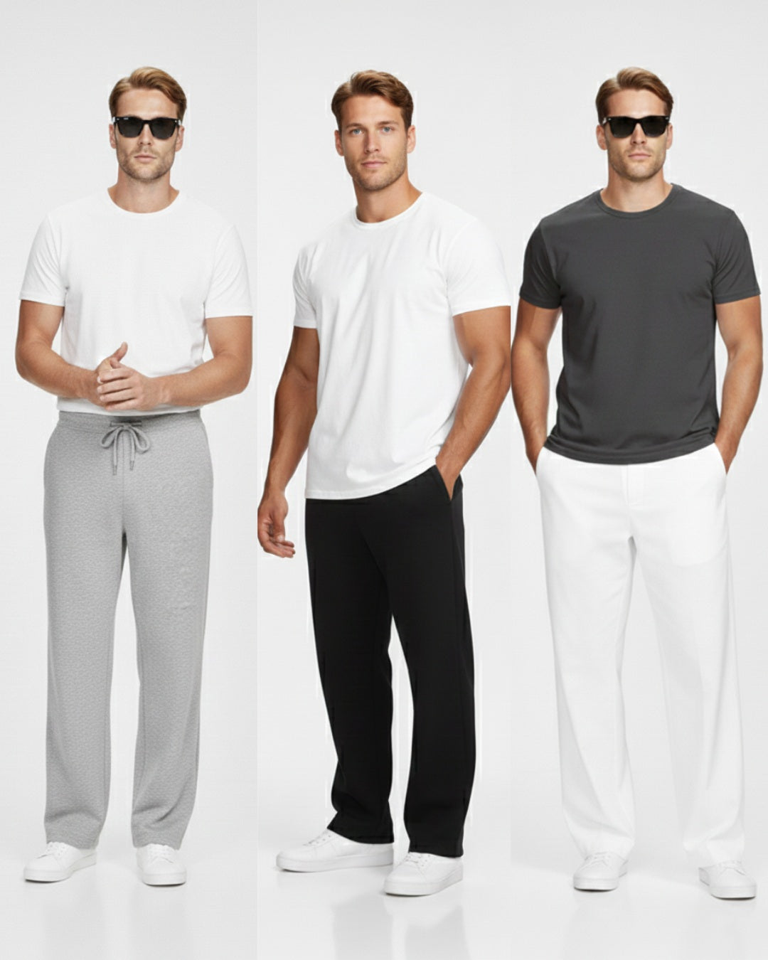 Pack of 3 P&B FLEECE Wide Leg Trousers - Sohu Lifestyle