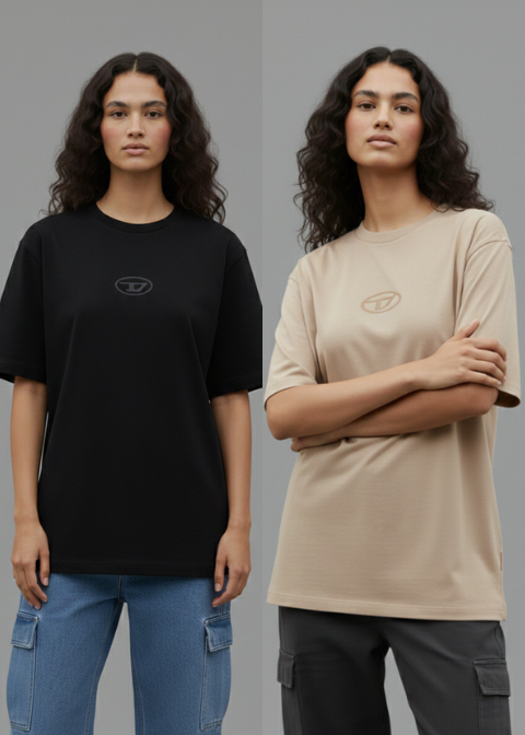Pack Of 2 Diesel Oversized Tee For Women - Sohu Lifestyle
