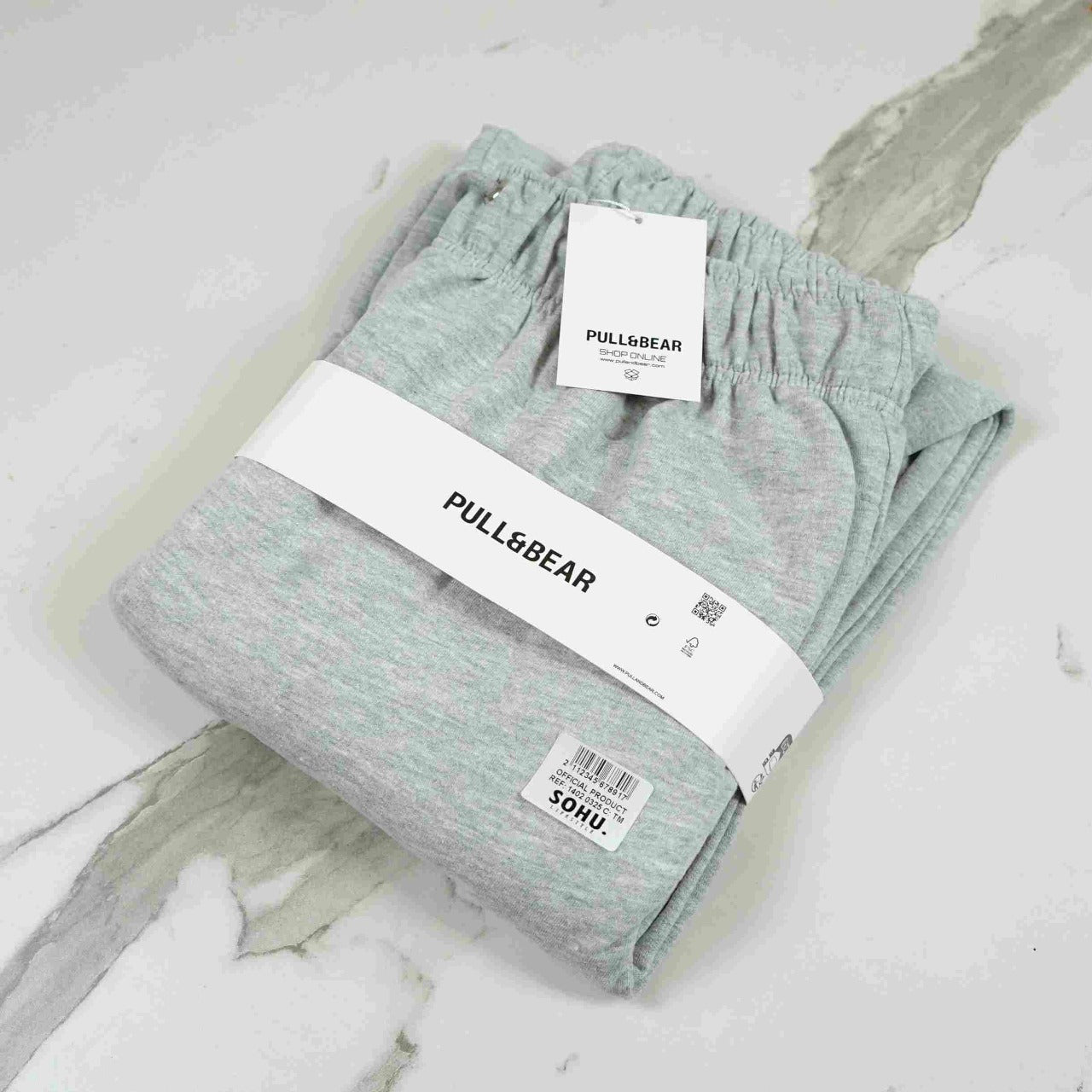 P&B Mens Wide Leg Trousers (Grey) - Sohu Lifestyle