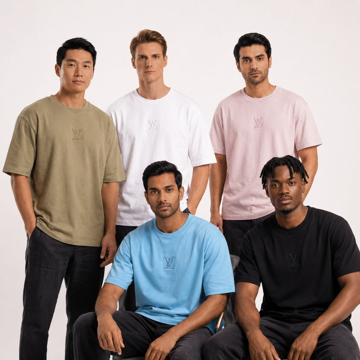 LV Embroidered T-shirts for Men - Sohu Lifestyle