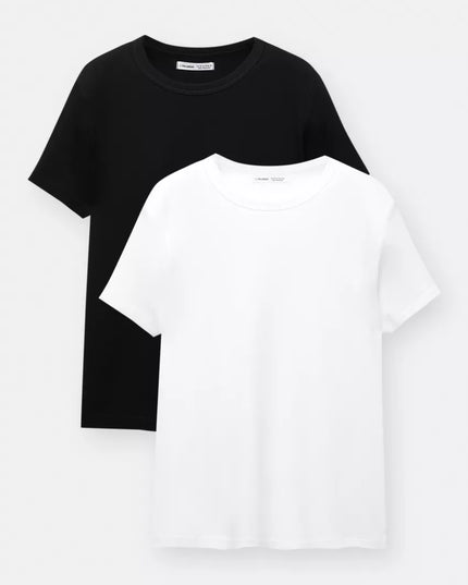 P&B Pack of 2 Basic T-shirts For Men