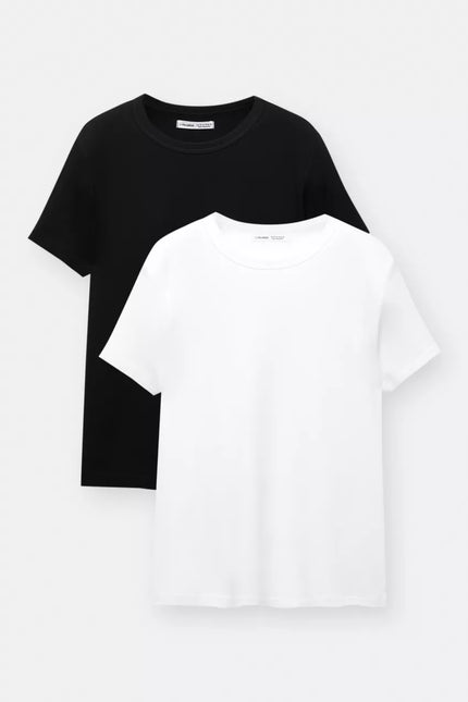 P&B Pack of 2 Basic T-shirts For Men