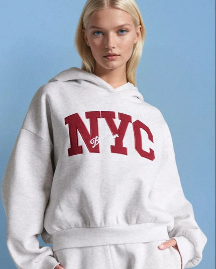 Sinsay NYC Fleece Hoodie - Sohu Lifestyle