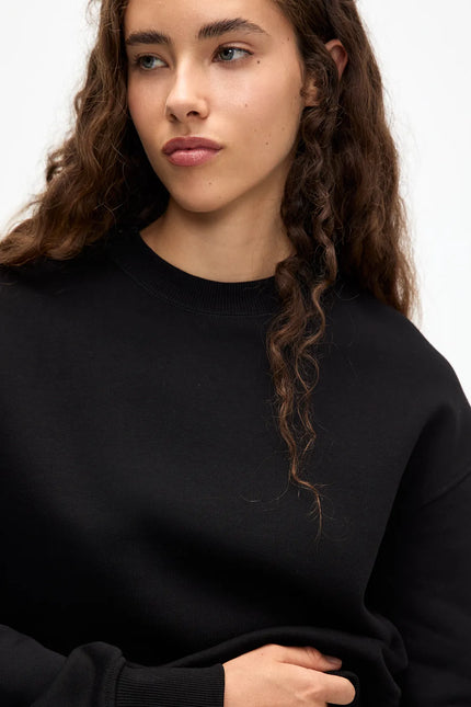 Basic Black Fleece Sweatshirt - Sohu Lifestyle