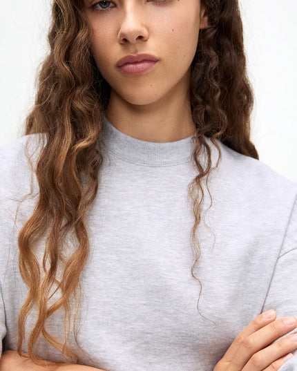 Basic Grey Fleece Sweatshirt - Sohu Lifestyle