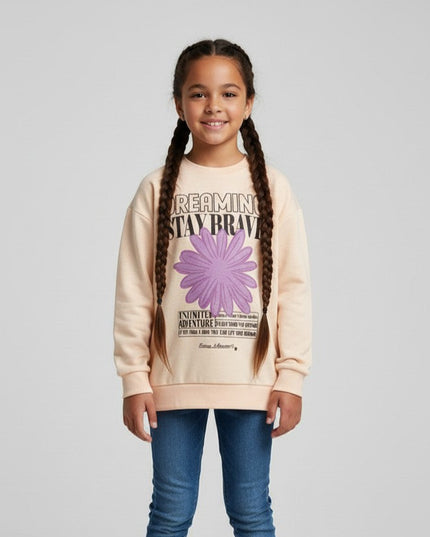 "Dreaming Stay Brave" Sweatshirt for Girl - Sohu Lifestyle