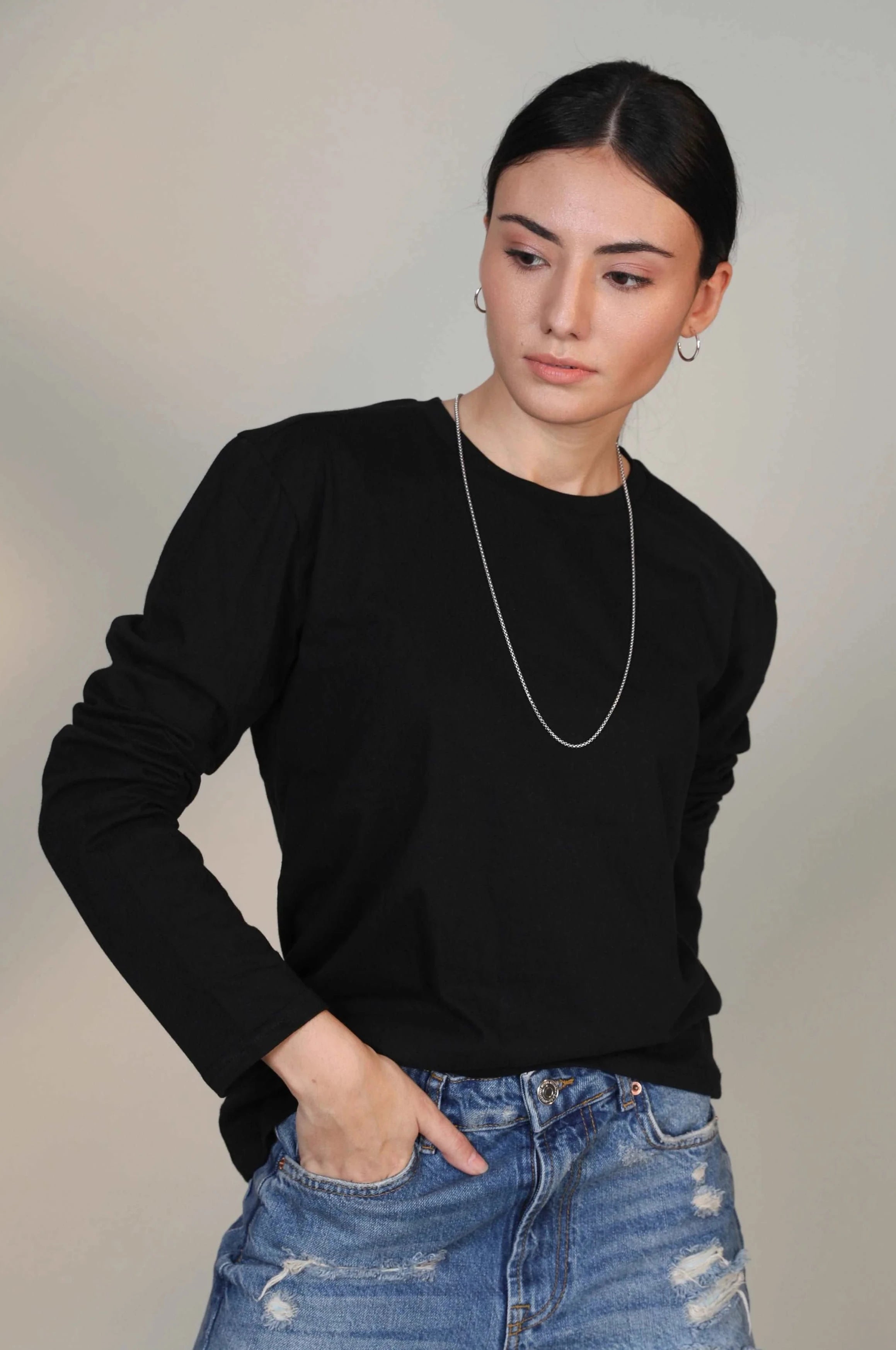 P&B Bold Black Full Sleeve Shirt - Sohu Lifestyle