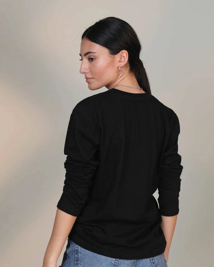 P&B Bold Black Full Sleeve Shirt - Sohu Lifestyle