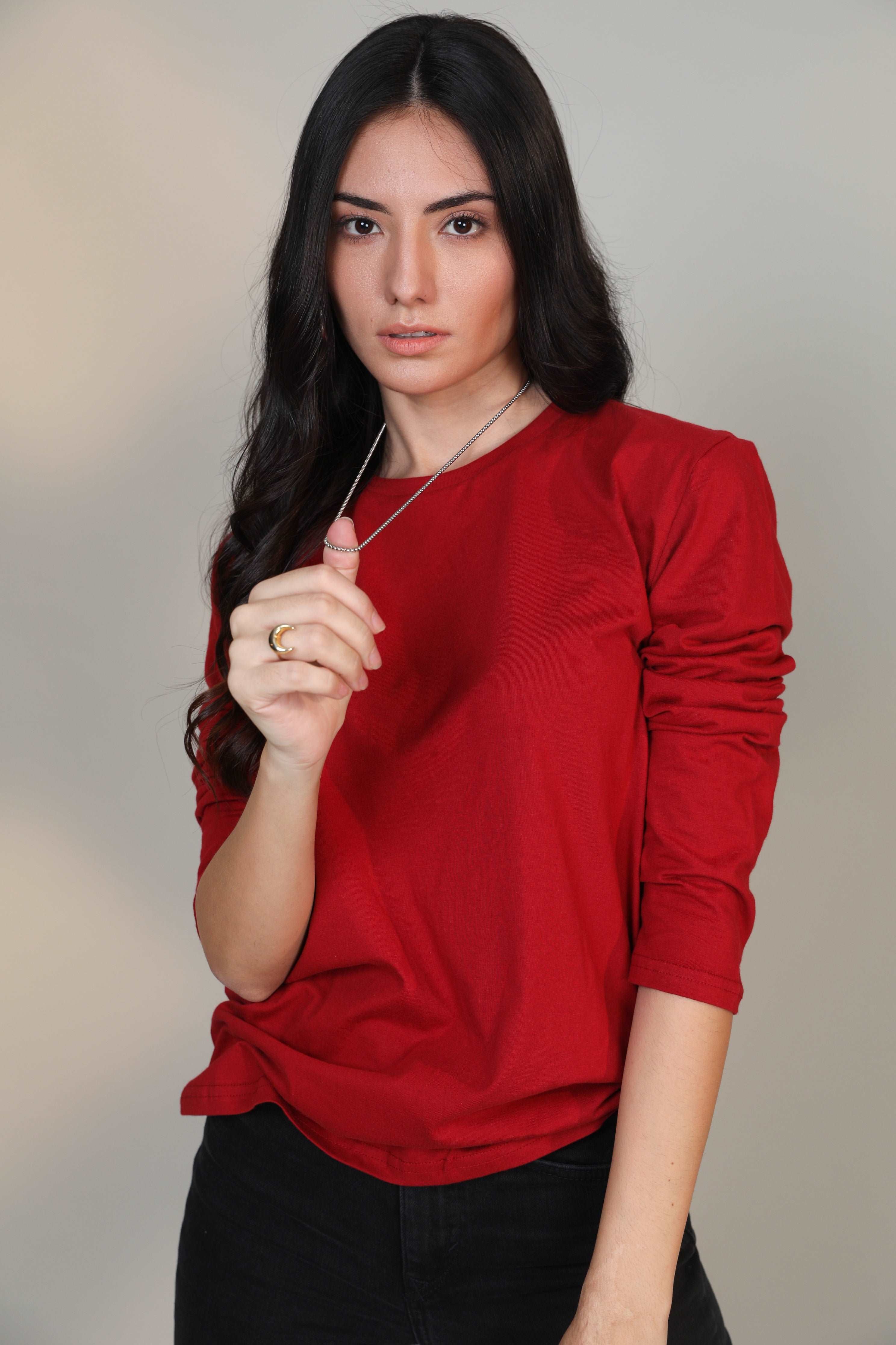 P&B Crimson Red Full Sleeve Shirt - Sohu Lifestyle