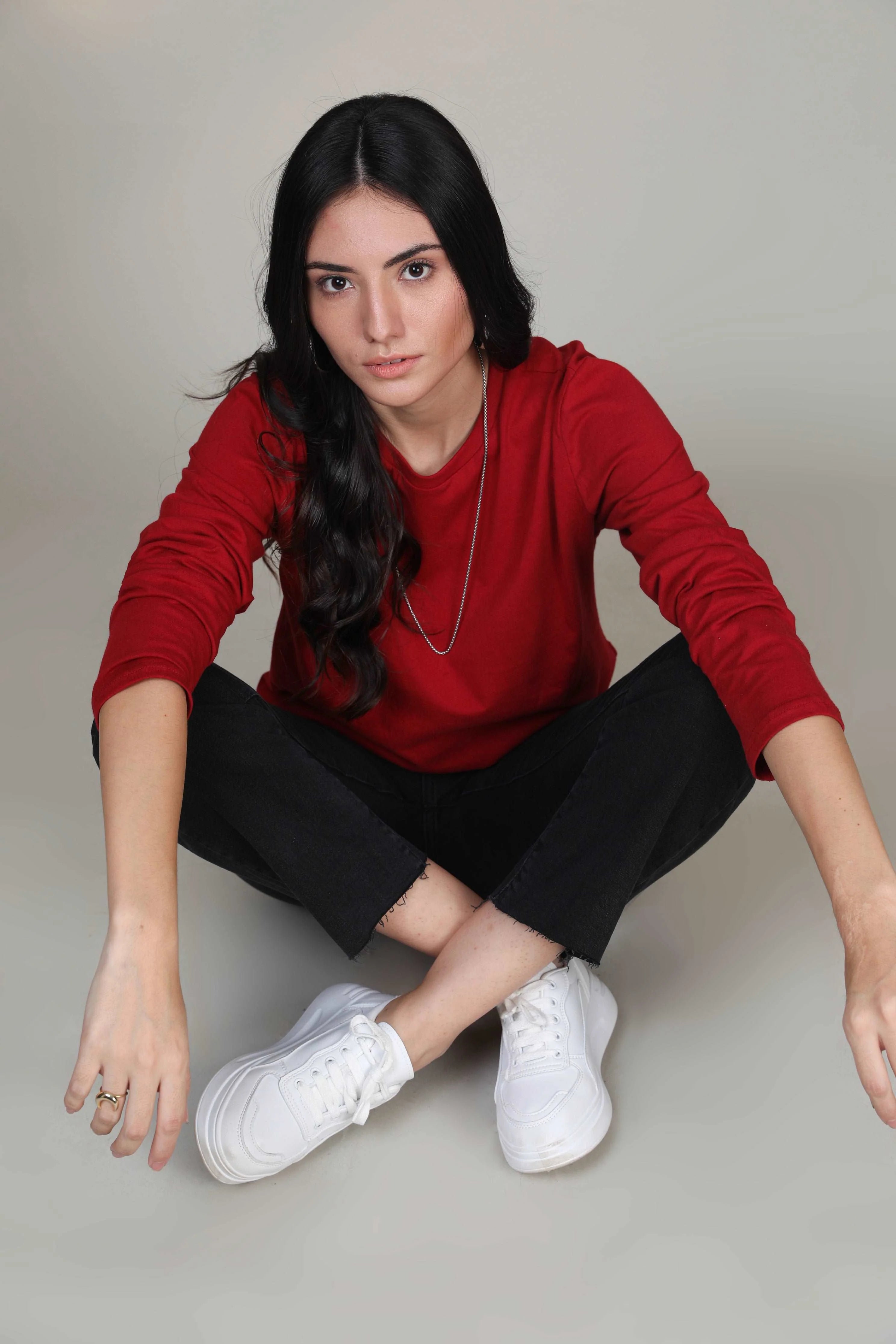 P&B Crimson Red Full Sleeve Shirt - Sohu Lifestyle