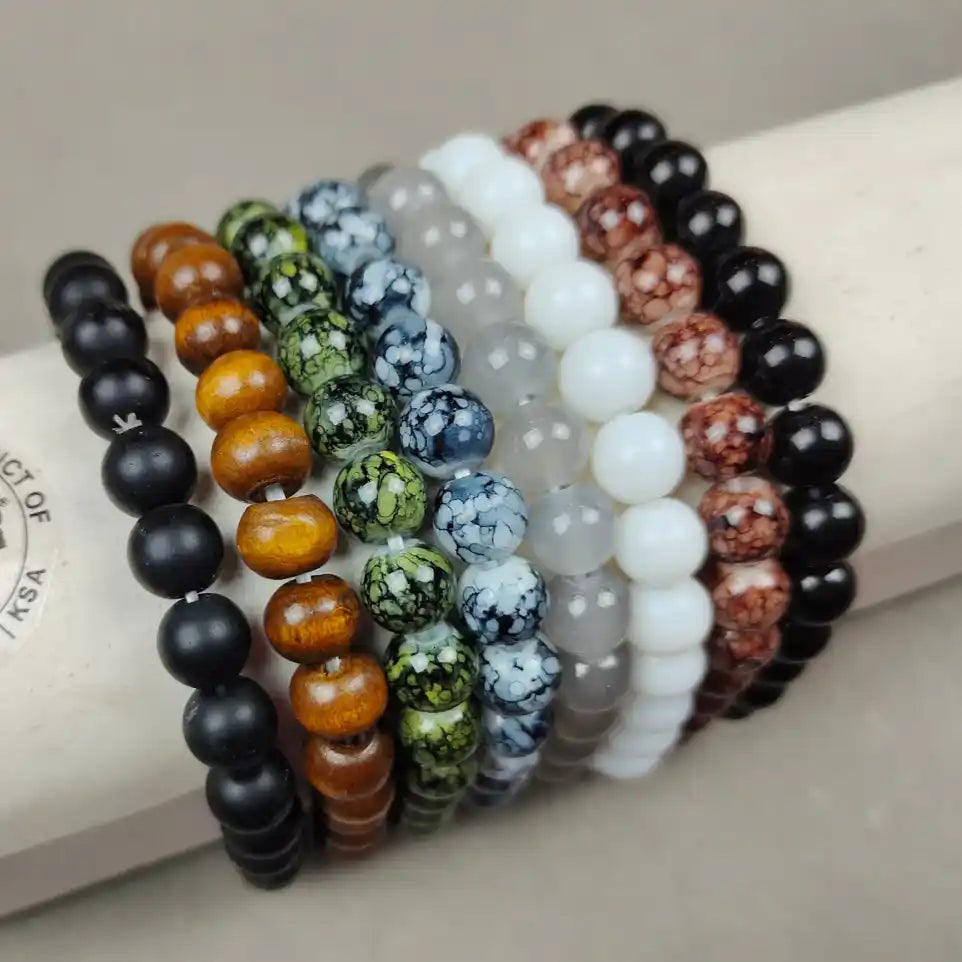 Pack of 8 Stone Beads Bracelets - Sohu Lifestyle