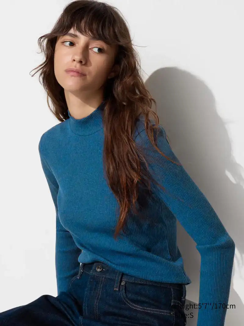 Full Sleeve Rib Shirt (Blue) - Sohu Lifestyle