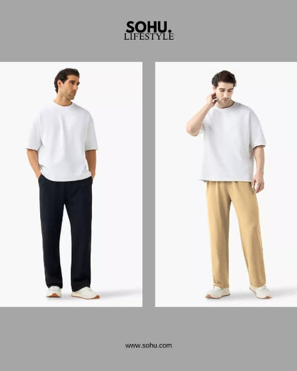 Pack of 2 Mens Teranova Wide Leg Trouser