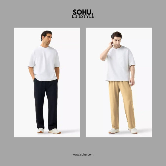 Pack of 2 Mens Teranova Wide Leg Trouser