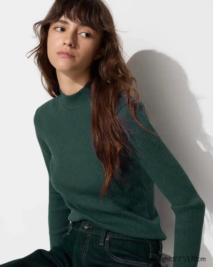 Full Sleeve Rib Shirt (Green) - Sohu Lifestyle